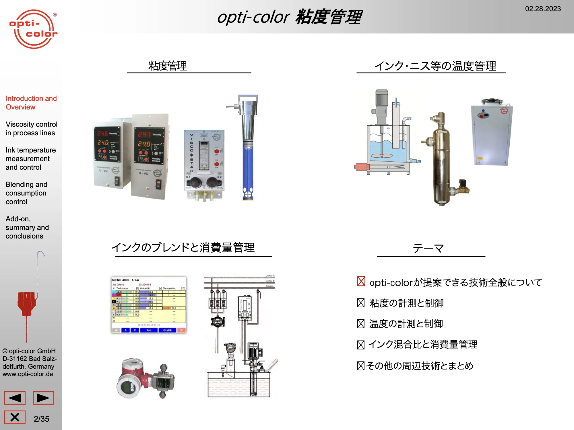 opti-color粘度制御統合リーフ